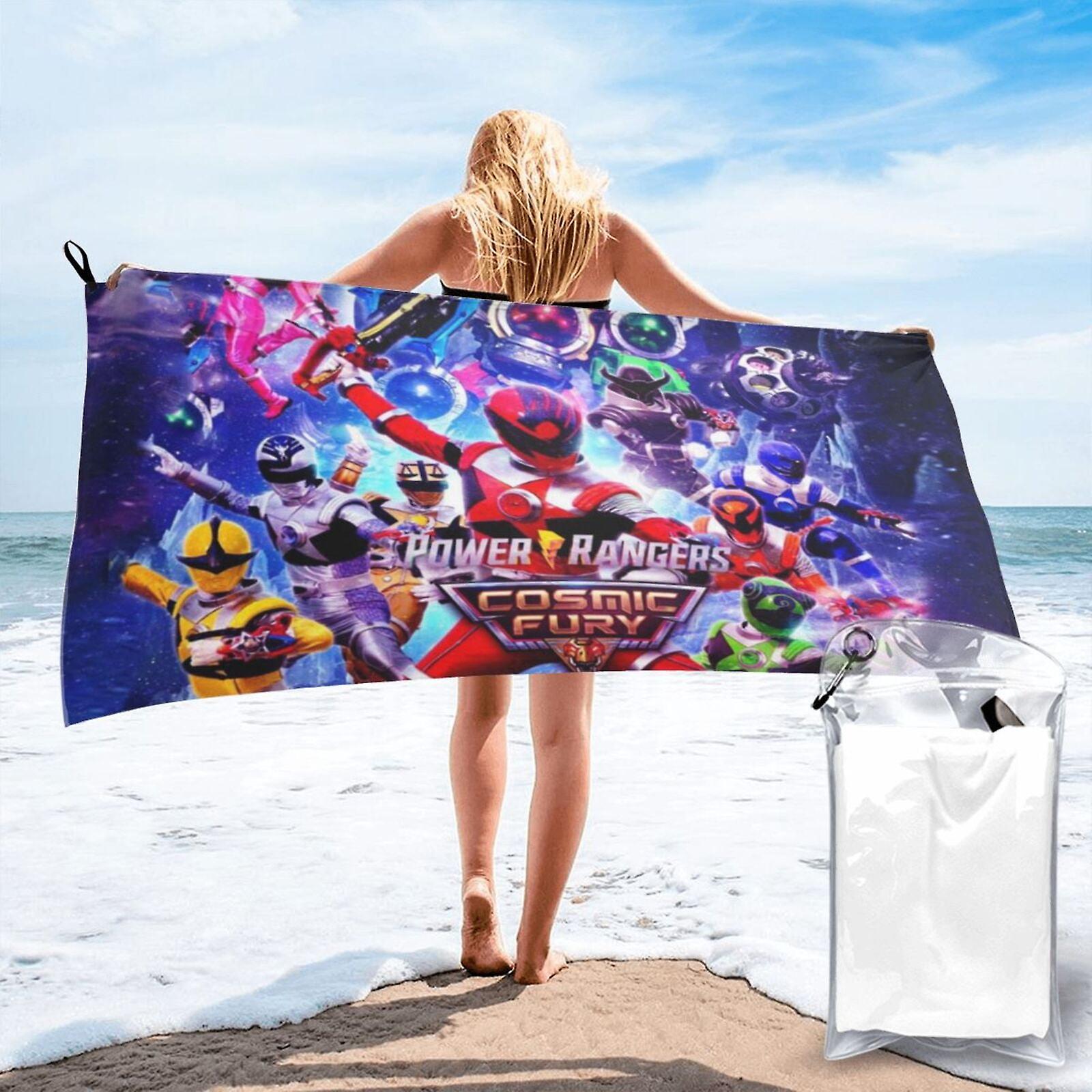 Power Rangers Telo da spiaggia in microfibra Asciugamani grandi leggeri leggeri ad asciugatura rapida