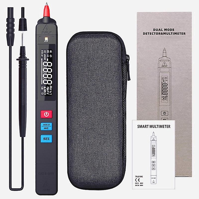 Digital Multimeter Smart Pen Tester Autoranging 6000 Dc Ac Voltage Capacitance
