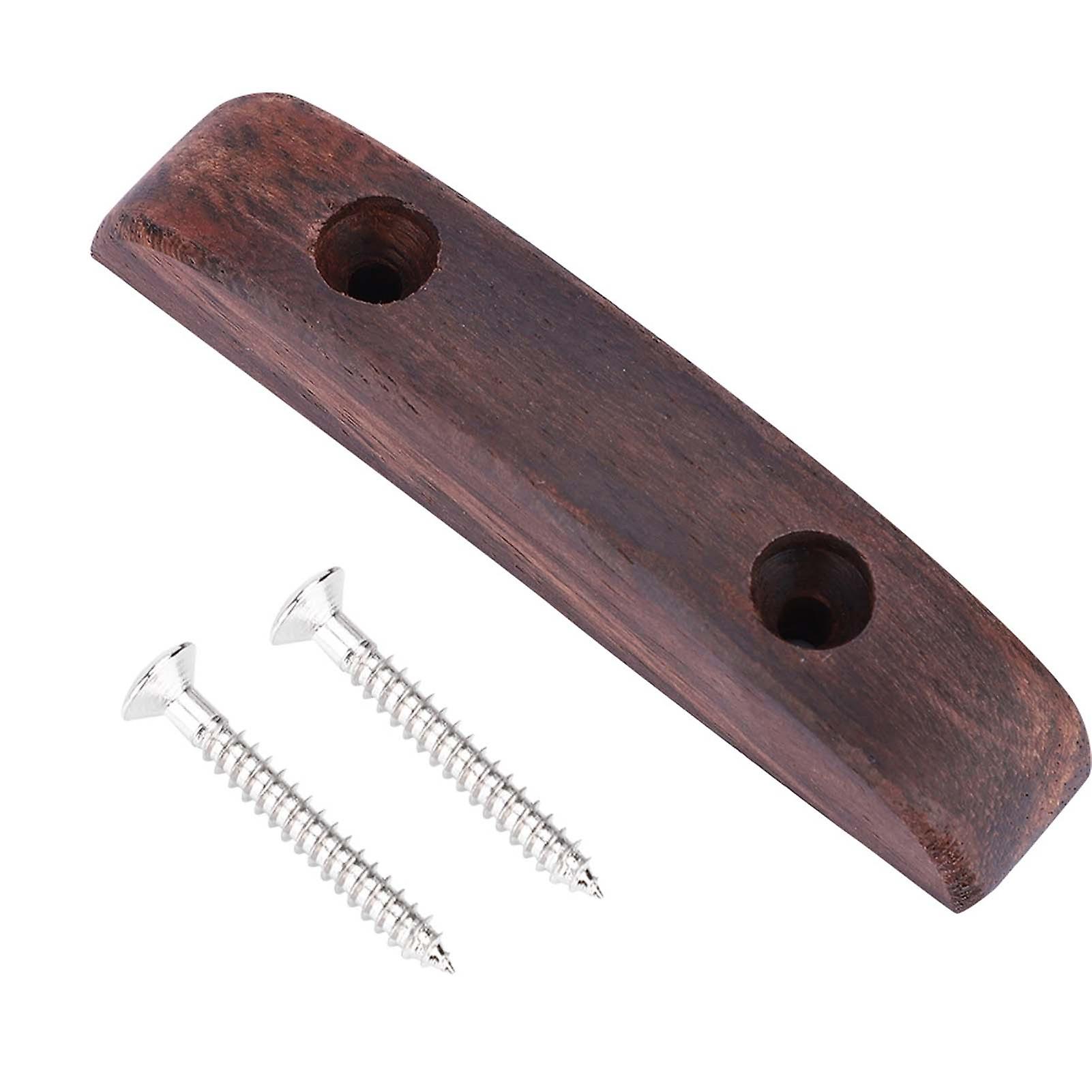 Rosewood Thumb Rest for Bass Guitar with Mounting Screw, Comfortable Guitar Accessory for Enhanced Playability and Support