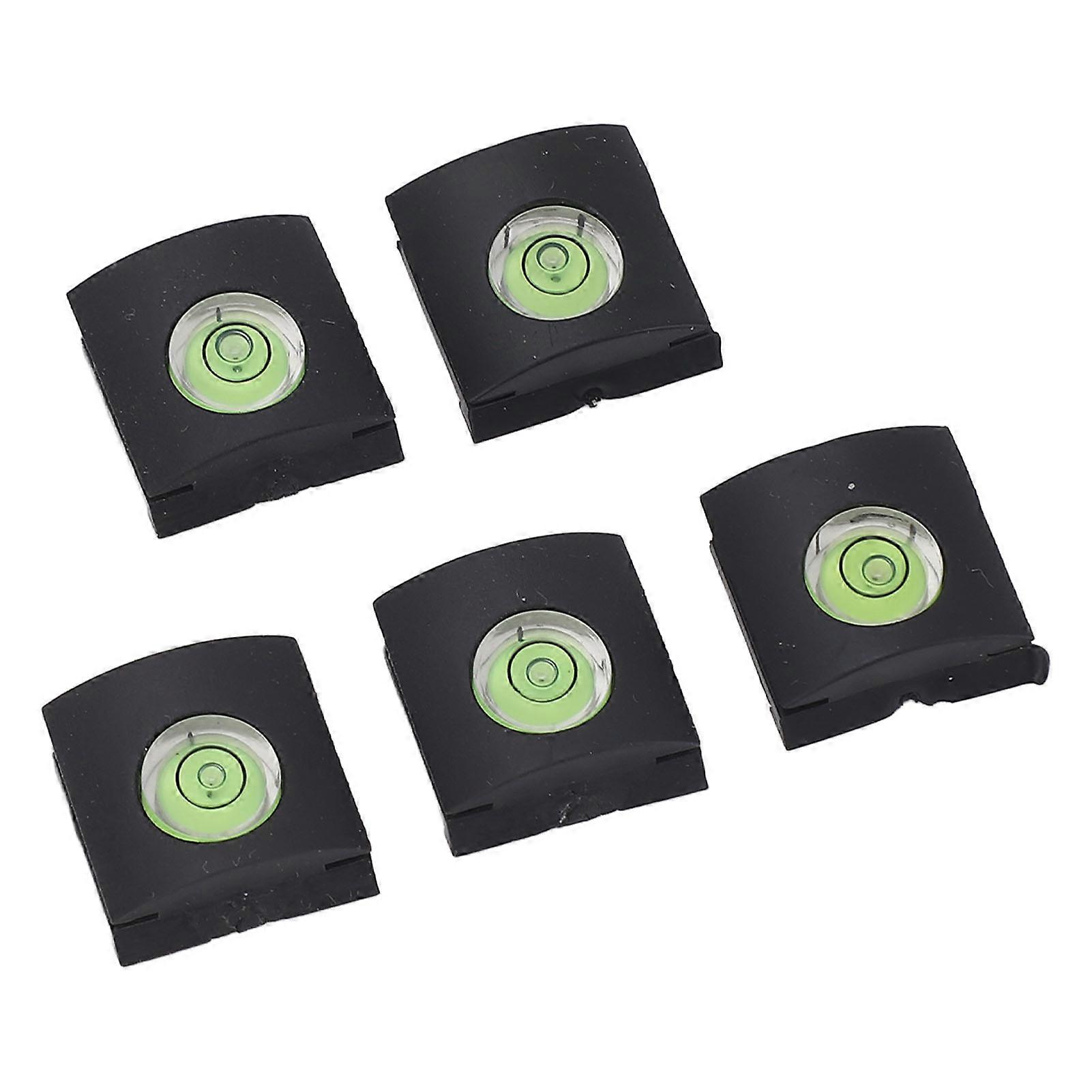 5PCS Camera Hot Shoe Cover with Bubble Level Universal Spirit Level Hot Shoe Cap Dustproof for DSLR Cameras