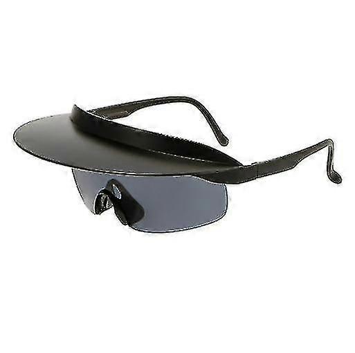 Pyöräilyaurinkolasit, yksiosaiset visiiriaurinkolasit reunalla, ylisuuret aurinkolasit muoti urheilusilmälasit ulkoiluun