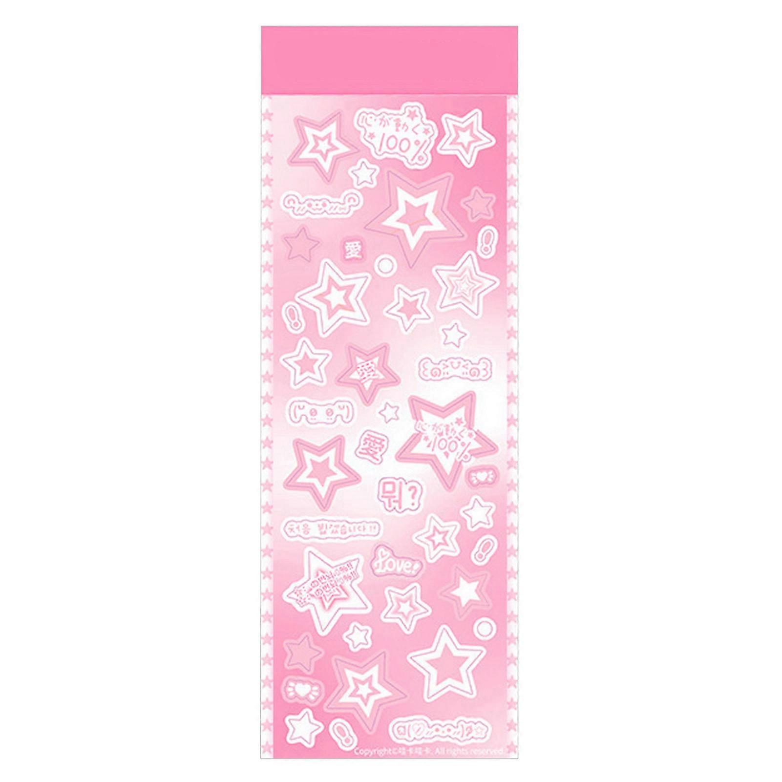Handbook Sticker Self-Adhesive Non-fading Easy to Cut Removable Shining Star Sticker Craft Accessory