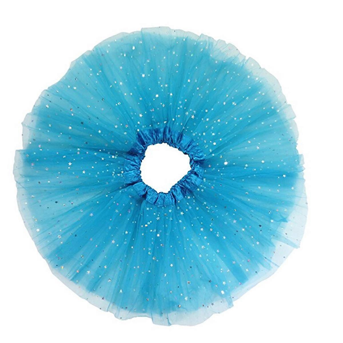 Tutu Glitter Ballet Tulle Jupe Fille (Deep Blue)