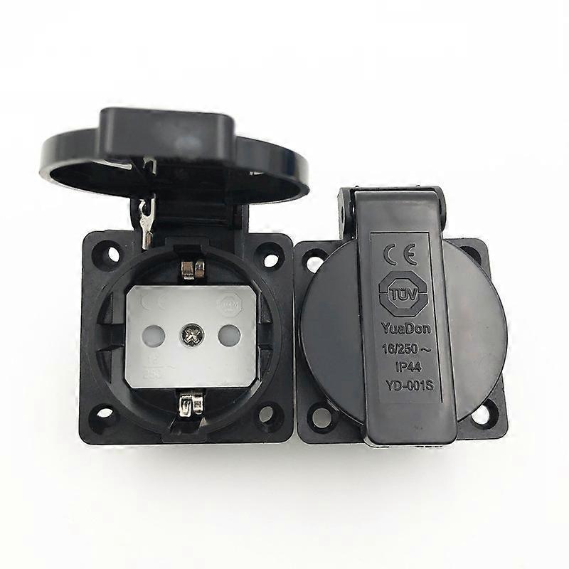 Waterproof Wall Socket, German Standard, AC 250V, 16A