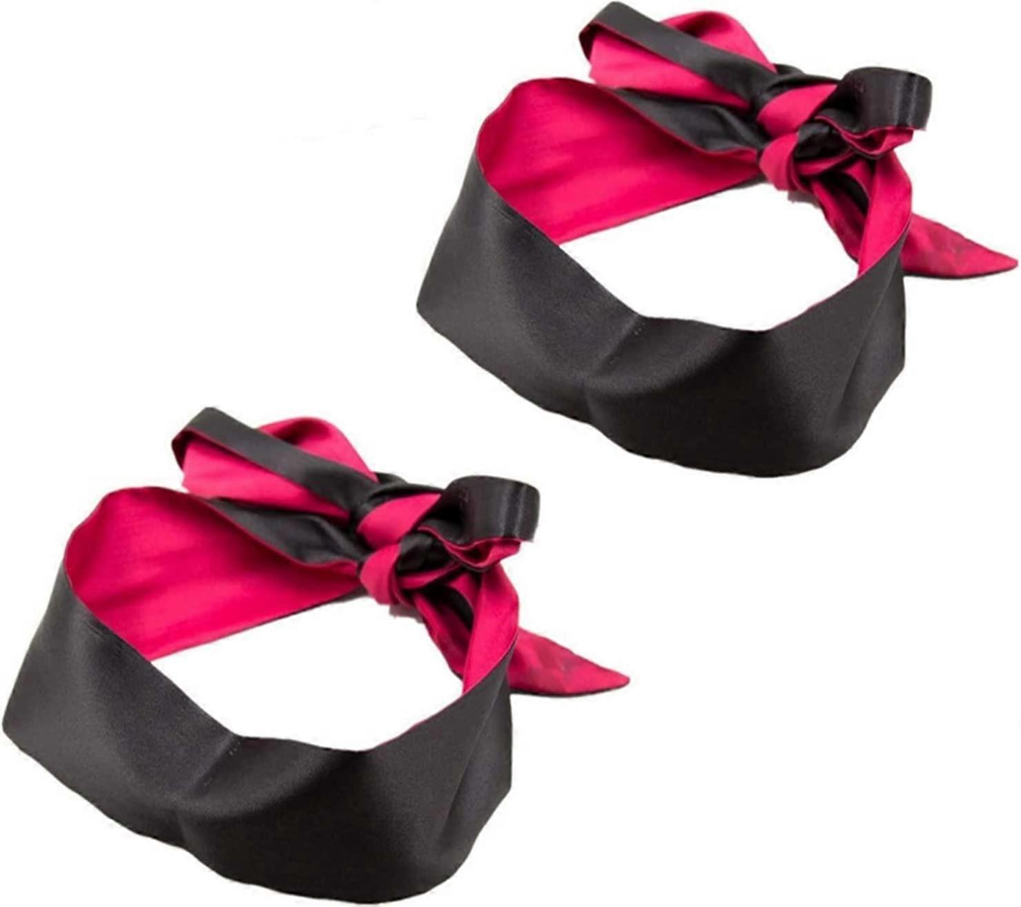 Satin-Augenmaske Schlafmaske, weiche, glatte Augenbinde, 57 Zoll lang verstellbar, um Ihre Augen zu binden