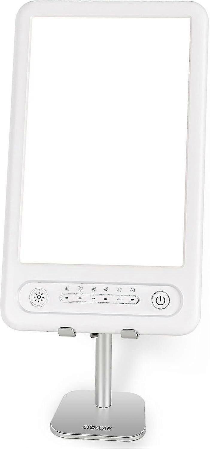 Fluorescent Lamp - 10,000 Lux - Continuously Dimmable Fluorescent Lamp with 3 Light Colors - UV Free Full Spectrum Lamp with Timer/Memory Function (St