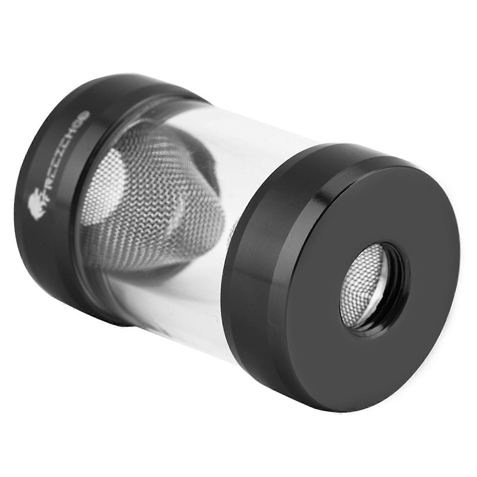 G1/4 Inner Thread Water Cooling Filter Fine Screen Funnel Shaped Filter for Computer (Black)