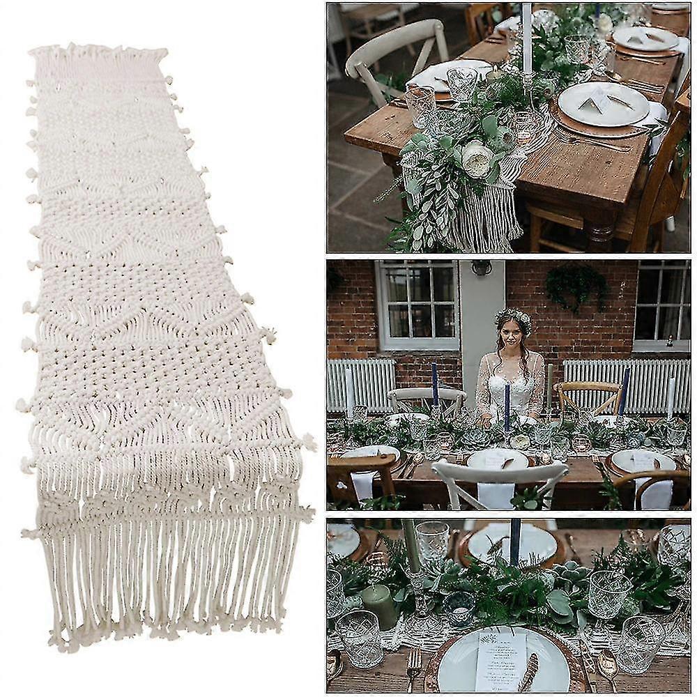Tablecloths Table Runner With Tassels Woven Table Runner Wedding Decoration Handmade Table Runner Home
