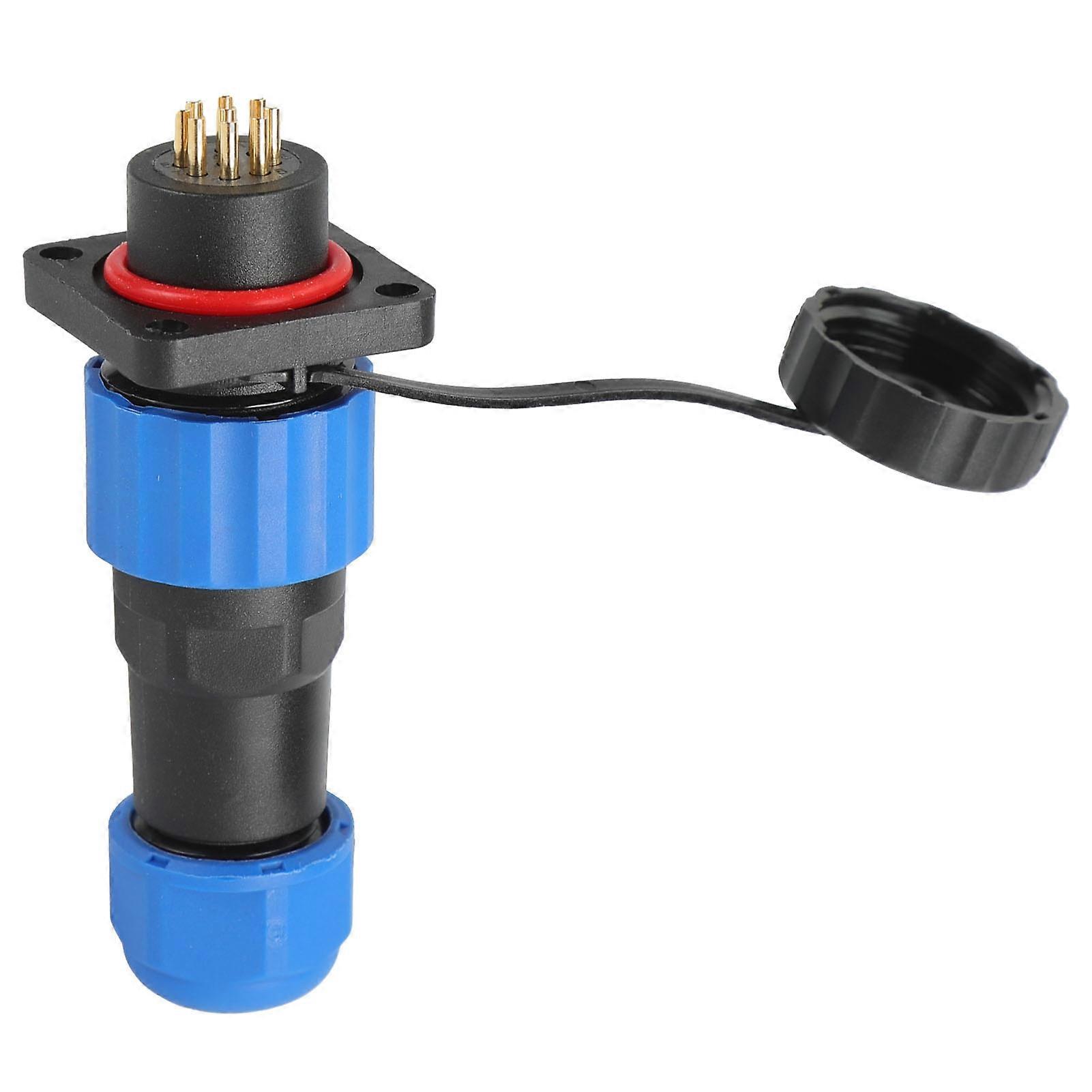 IP68 Waterproof Plug Socket Square Aviation Power Connector Industrial Terminal Adapter SP169 Pin (250V 5A)