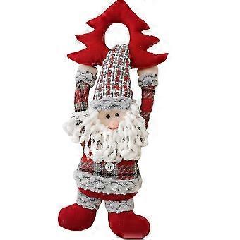 Christmas Door Hanger Lovely Xmas Plush Doll Creative Party Decoration