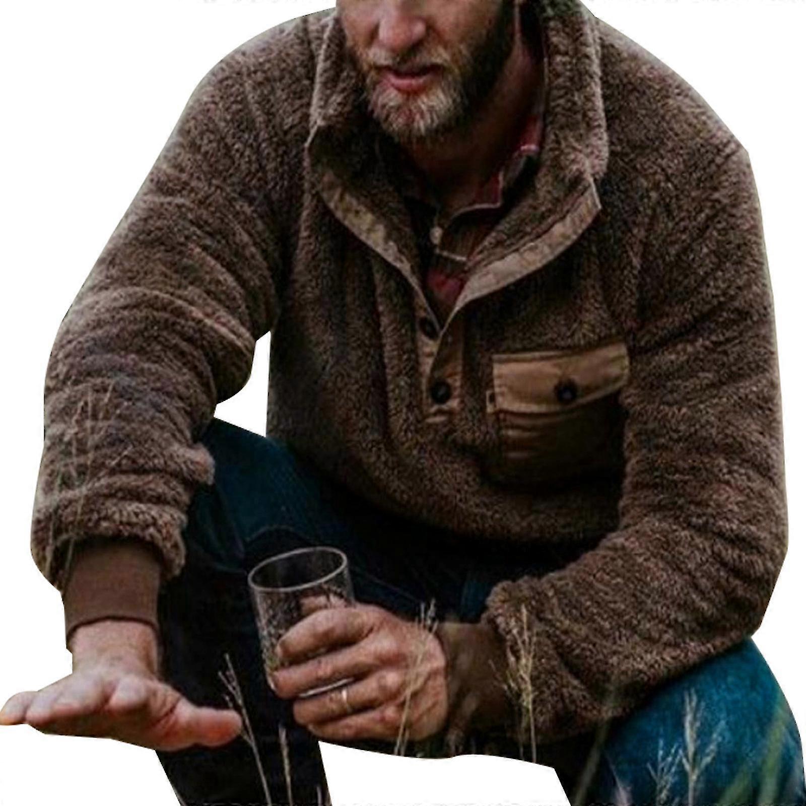 Miehet Teddy Bear Fleece Pullover Pusero Puserot Puserot