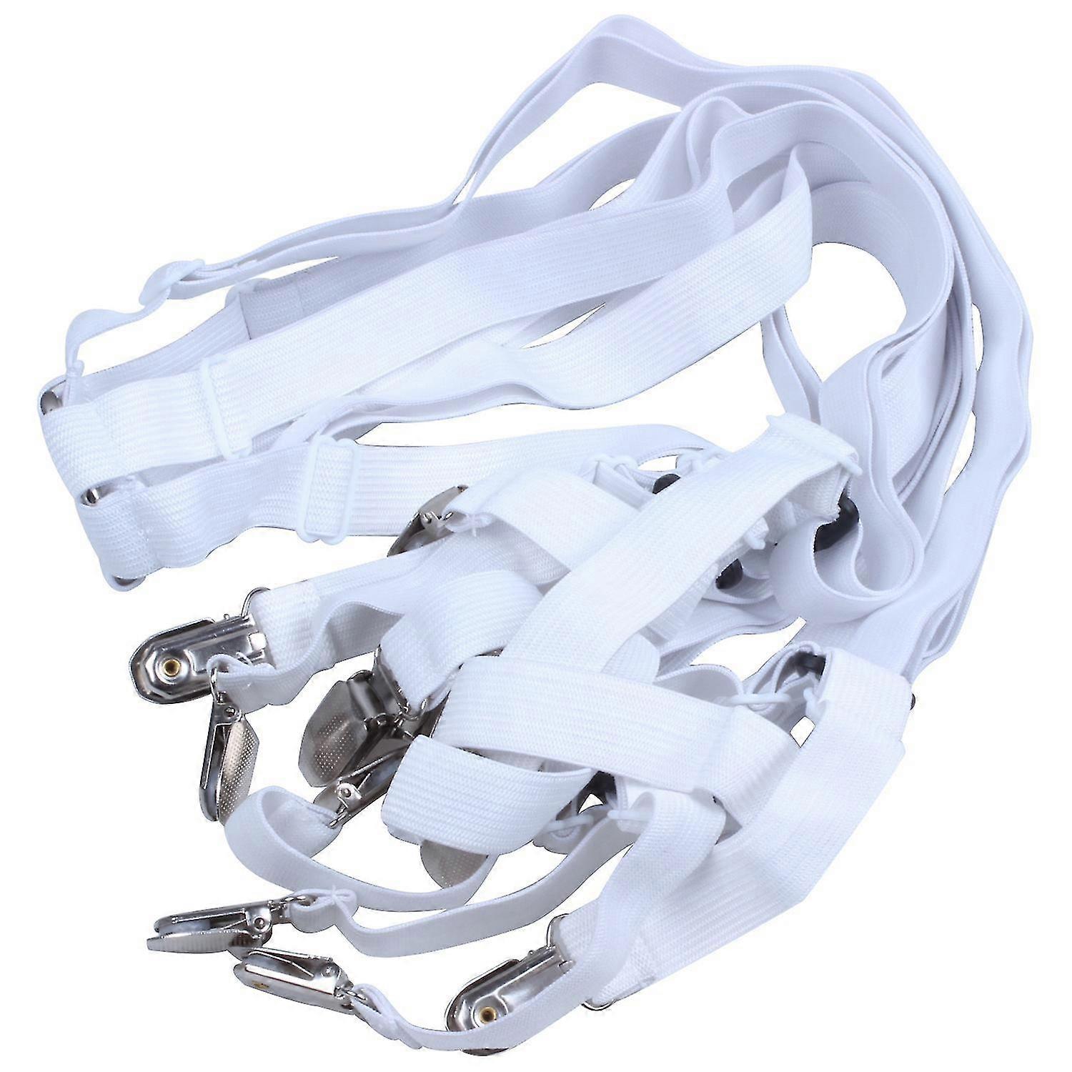 Bed Sheet Clips Grippers Fasteners 3 Way 6 Sides Sheet Suspenders Elastic Sheet Holders Mattress Cl