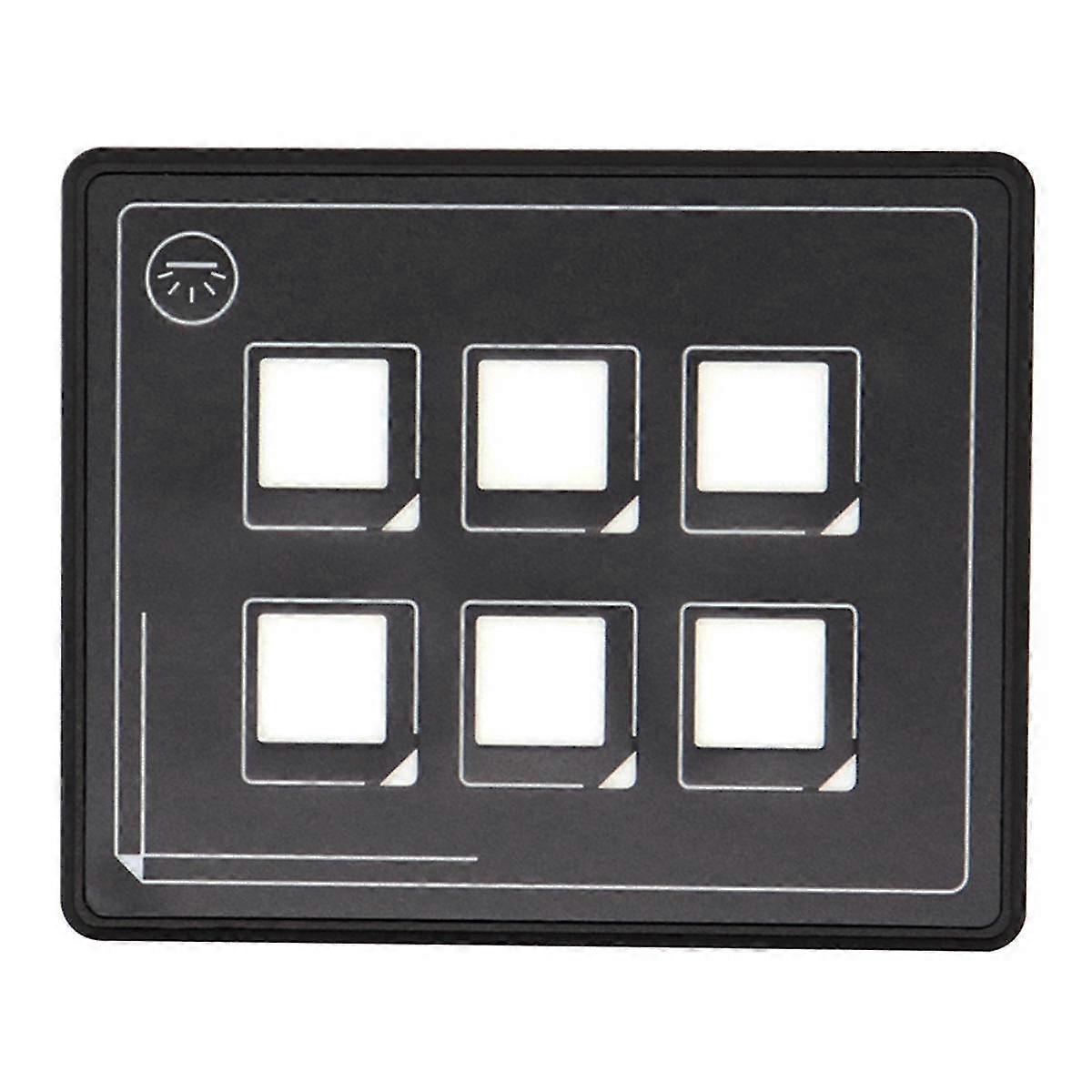 6-bit Bluetooth Switch Panel, Push Button Switch Auxiliary Panel, Touch Type Backlit Membrane Contr