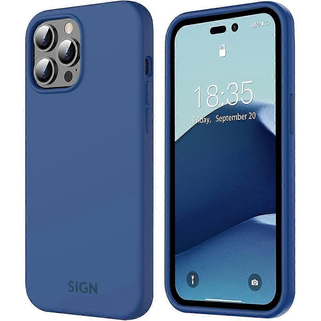 Liquid Silicone Case for iPhone 14 Pro - Sea Blue