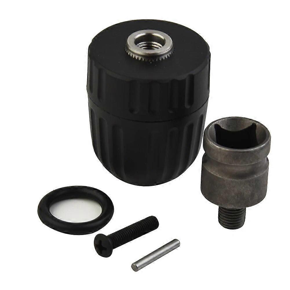 08-10mm Keyless Drill Chuck Converter 3/8-24UNF Thread Drill Bit Adapter 1/2 Square Socket Adaptor For Impact Drivers Drill