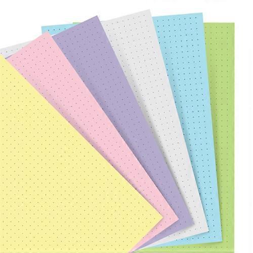 DOTTED Filofax High Quality Pastel-Colored A5 Journal Refill (Pack of 60 Sheets)