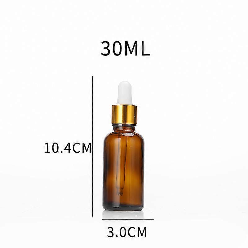 14pcs 15/30ml Amber Glass Eye Droppers Empty Dropper Refillable Clear for Essential Oils, Liquids - Leakproof Travel Bottles