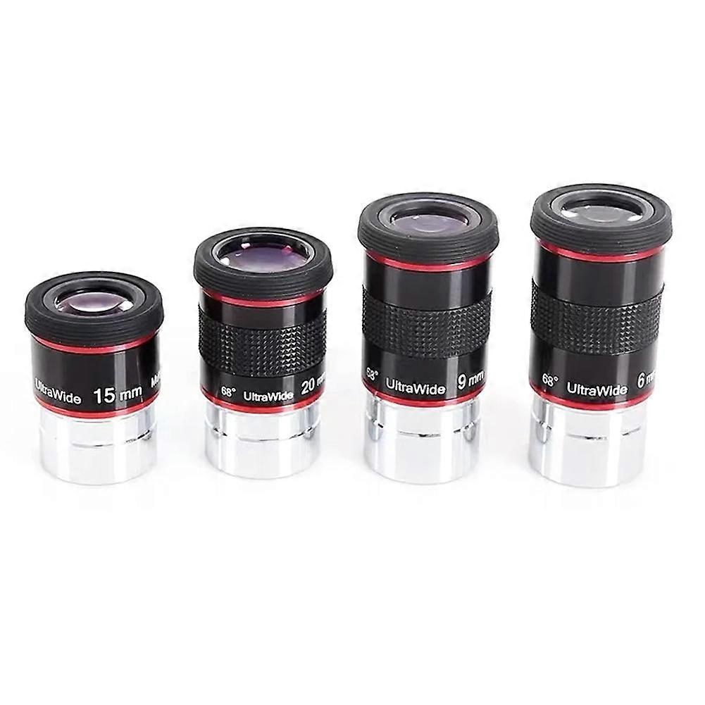Ultra Wide Angle 68 Degree Eyepiece Uw6mm 9mm 15mm 20mm Planetary High-Power Astronomical Telescope