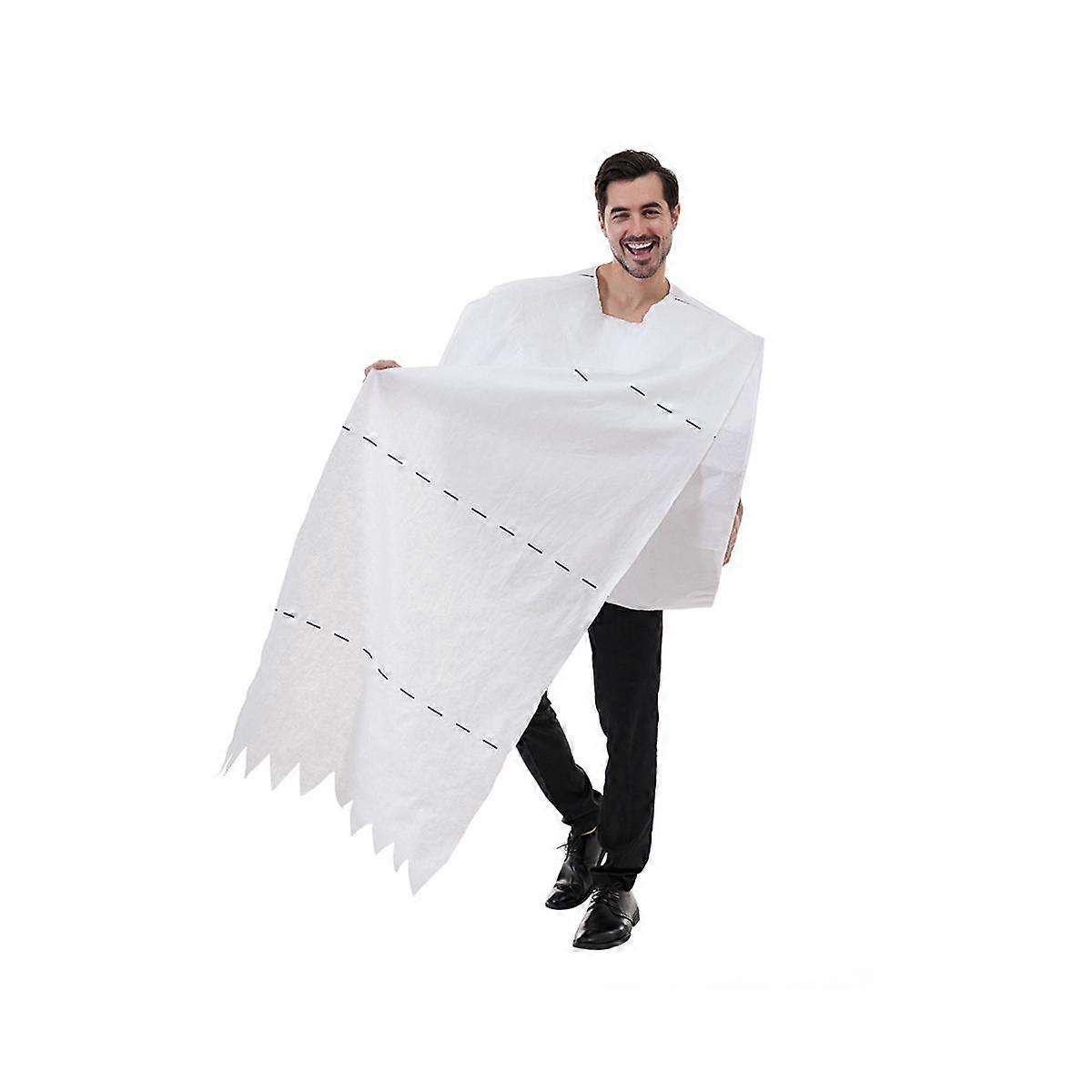 Jättiläinen wc-paperirulla aikuisten puku Hauska puku miehille ja naisille Iso rulla wc-paperia C