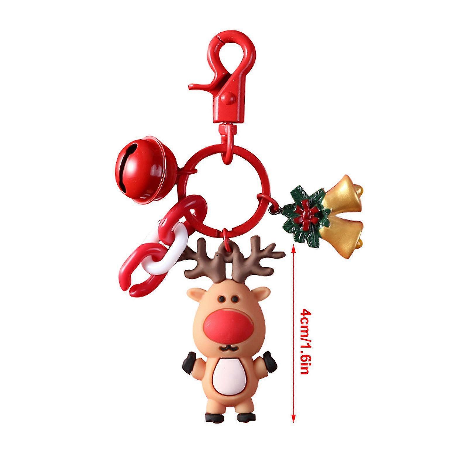 Santa Claus Keychain Cute Creative Practical Keyring School Bag Pendant