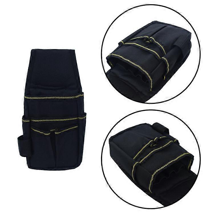 Canvas Tool Pocket Pouch Belt Small with Adjustable Nylon Belt Heavy Duty Professional Waist Work Pouch for Electricians
