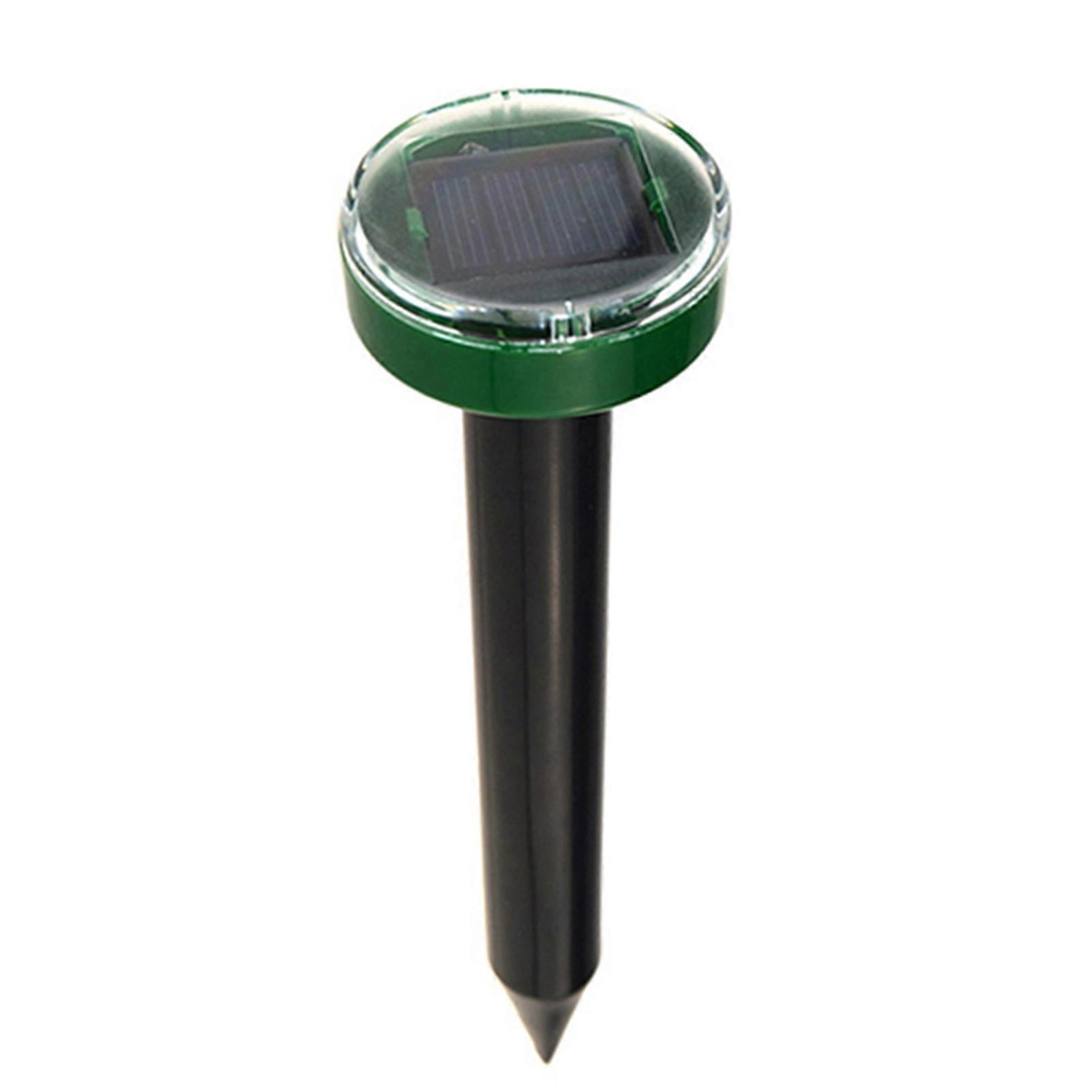 Ultrasonic Mouse Repellent Solar Power Electronic Infrared Induction Mole Repellent for Garden