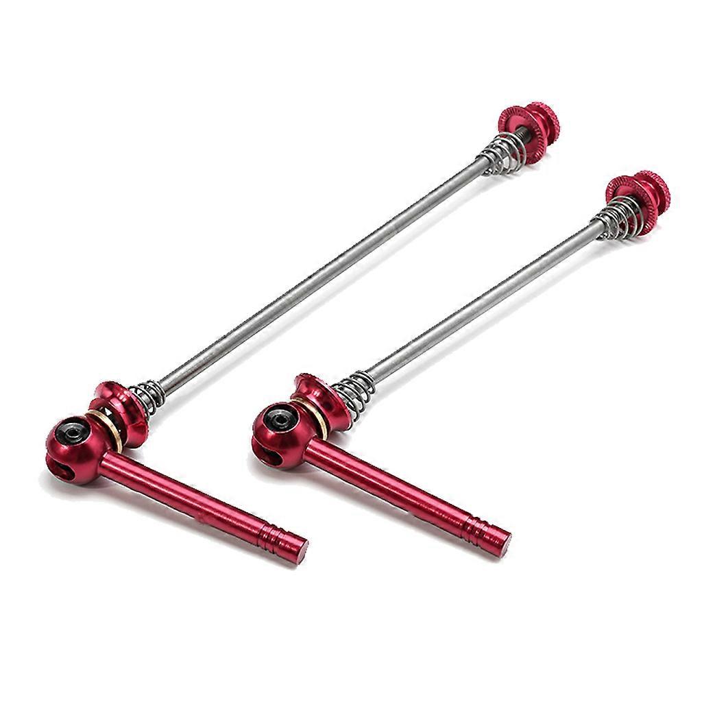 1 Set Bicycle Axle Skewers Mtb Road Bike Wheels Locking Security Quick