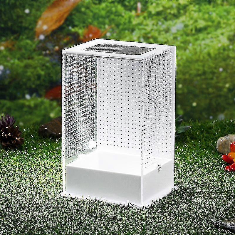 Suxm Transparent Reptile Breeding Box, Reptile Amphibian Breeding Box(1pcs,transparent)