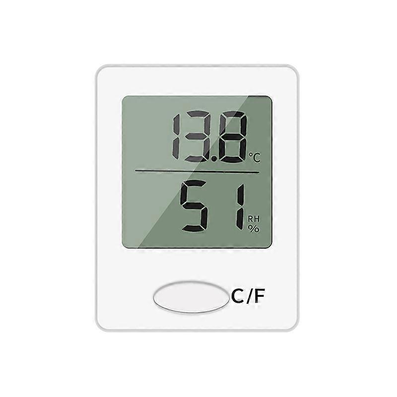 2PCS Portable High Accuracy Digital Indoor Hygrometer Temperature Humidity Thermometer (white)
