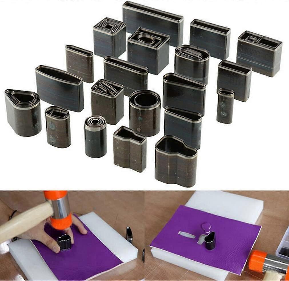 39 stk lærkutter verktøysett håndstans DIY kutter DIY