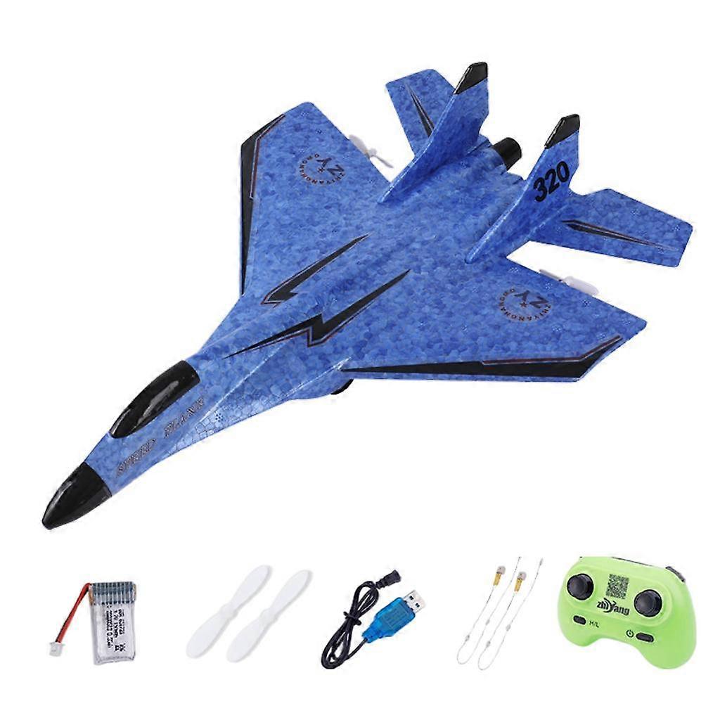 EPP RC Aircraft 2 Channel Night Light Fixed-Wing Glider Plane RTF Blue
