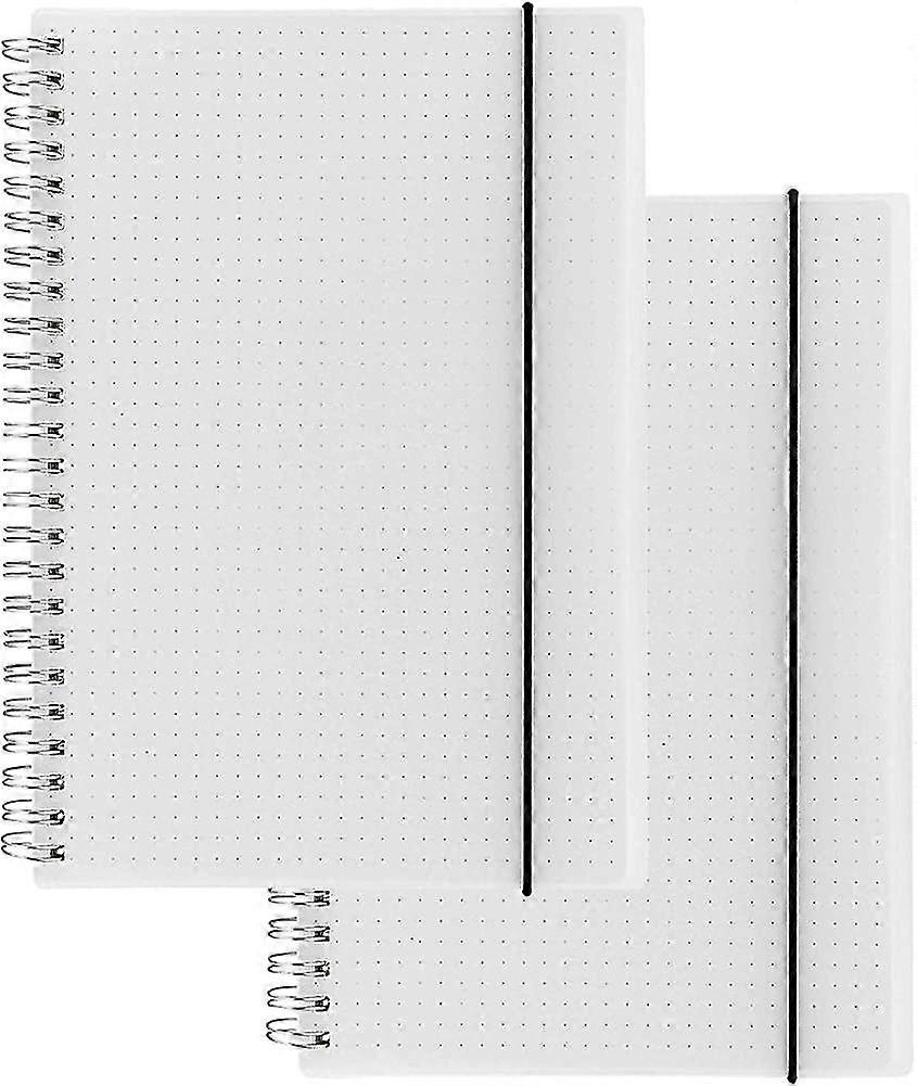 Transparent Hardcover A5 Size Notebook 80 Sheets/160 Pages-2 Per Pack