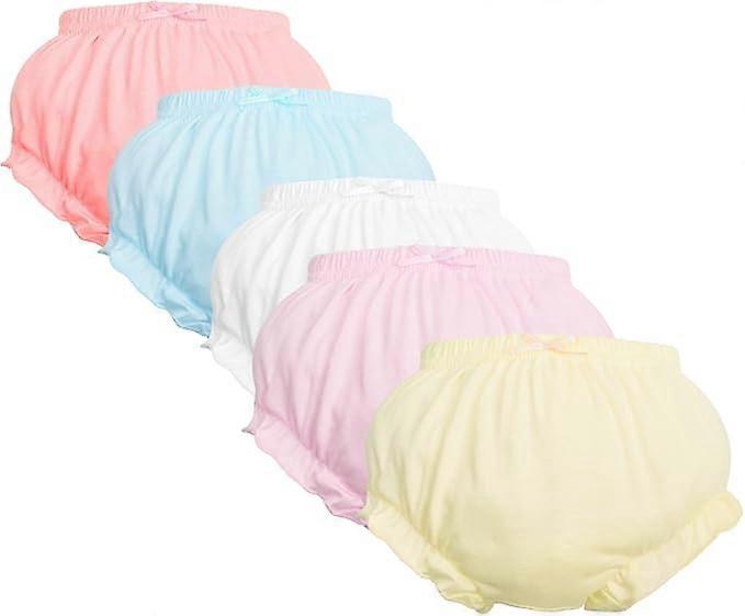 Diaper Cover - Baby Bloomers, Toddler Girls Diaper Cover Solid Color6-9 Months