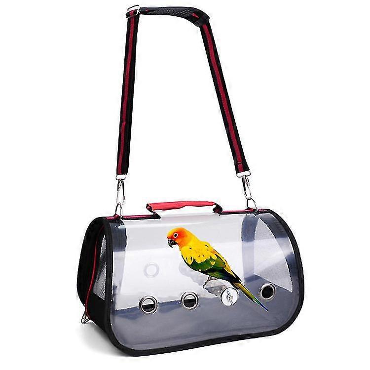Parrot Bird Carrier Travel Parrot Bird Cage Backpack With Standing Stick Blue