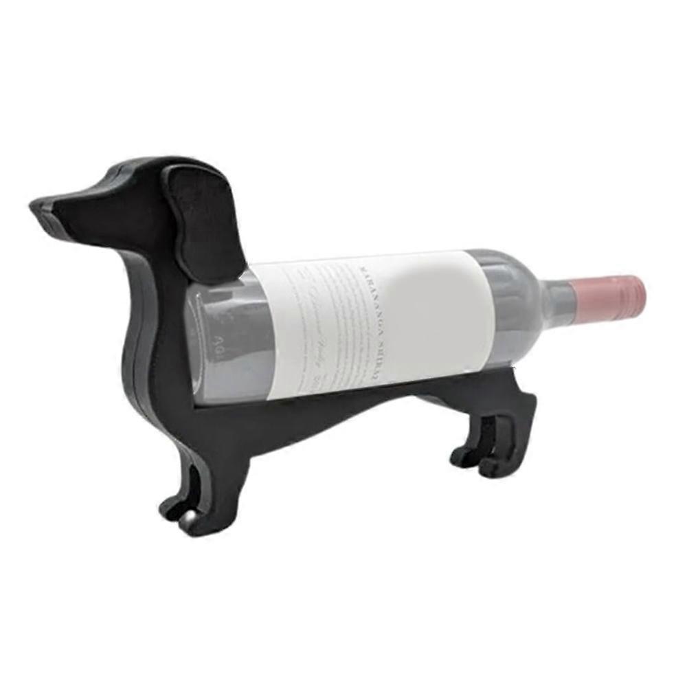 Dachshund Wine Bottle Holder Plastic Funny Sausage Dog Countertop Wine Rack Display Stand for Home