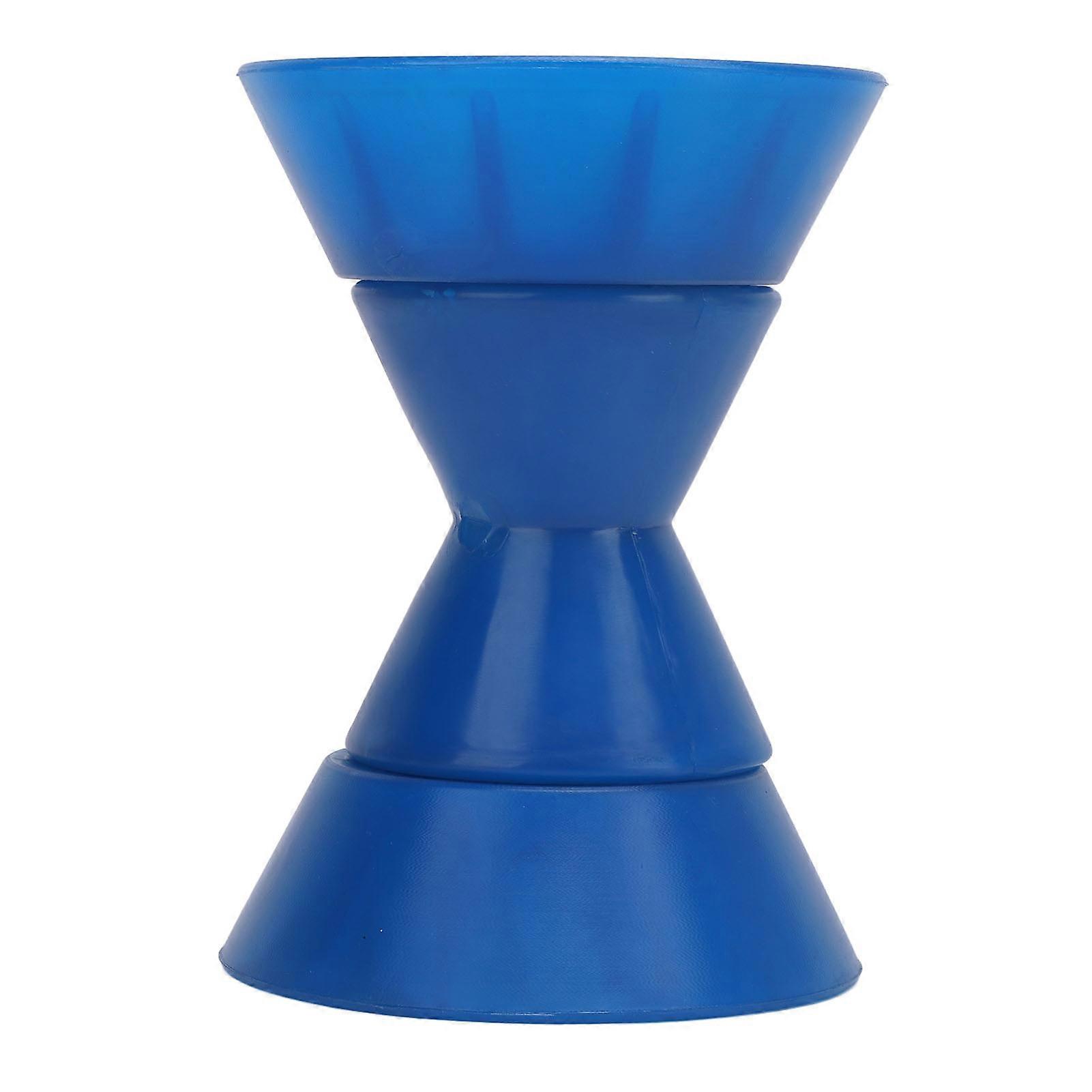 4 Inch Boat Roller Bow Stop with 1/2in Shaft Scratch Resistant PU Blue Trailer Roller Assembly for Yachts