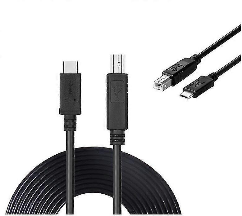 USB Type C to USB Type B Data Cable for Pioneer DJ DDJ-RB Controller