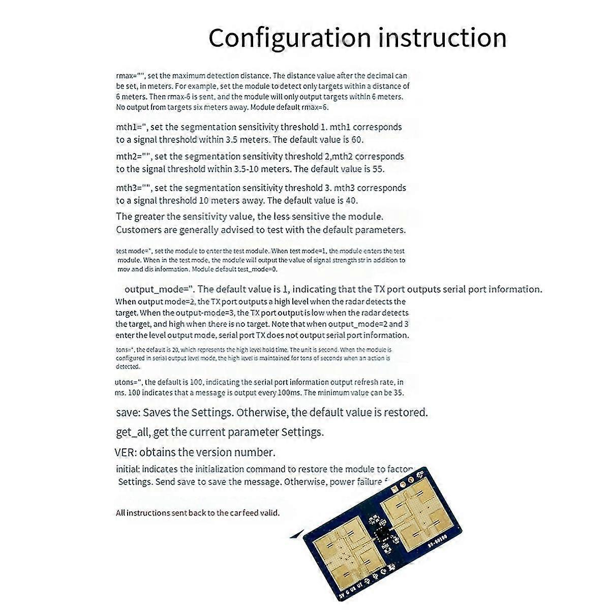 1125f 24g Millimeter Wave Motion Switch Sensor Human Presence Sensing Module 3.3v-5v Radar Detection Motion Module
