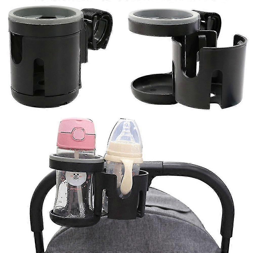 Universal Stroller Cup Holder Double Baby Bottle Rack Stroller Accessories