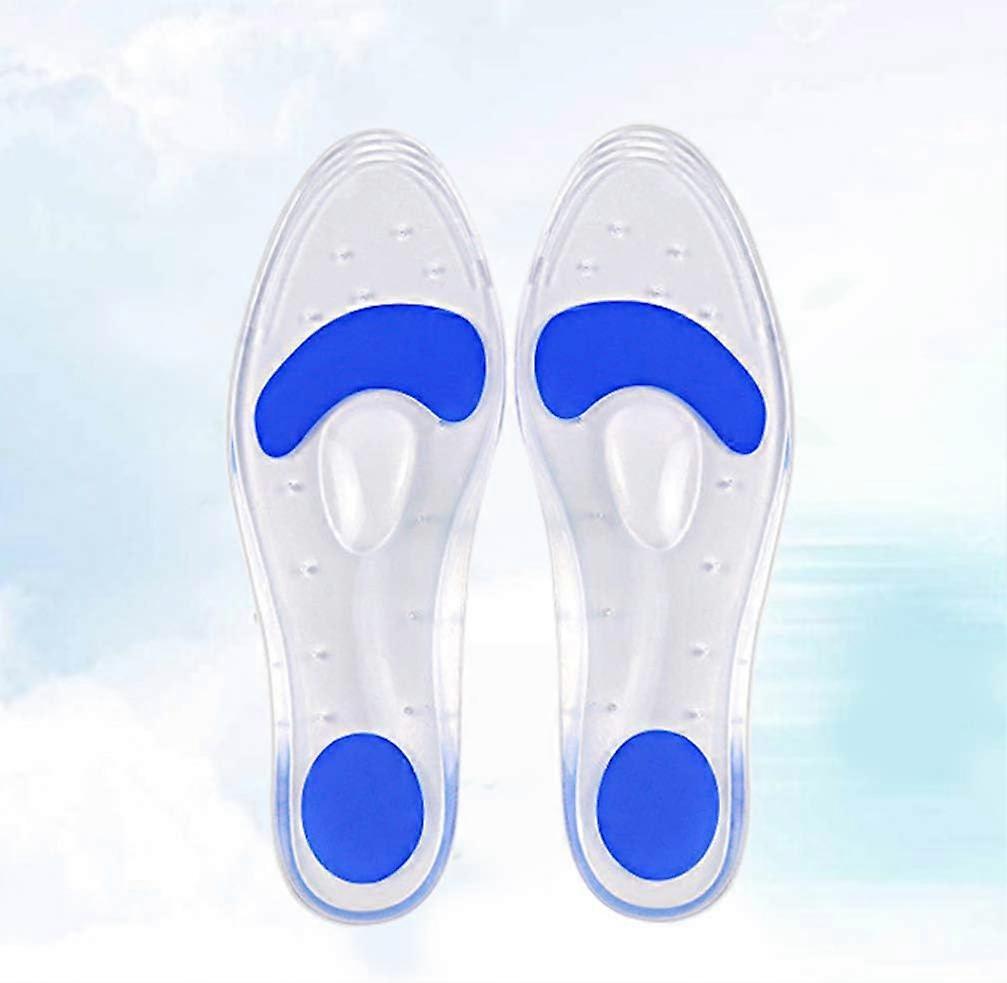 Insoles Silicone Gel Arch Support Orthotic Shoe Insert - Relieve Plantar Fasciitis Pain Release Heel Bone Spur Calluses and Corns Massage Heels and Me