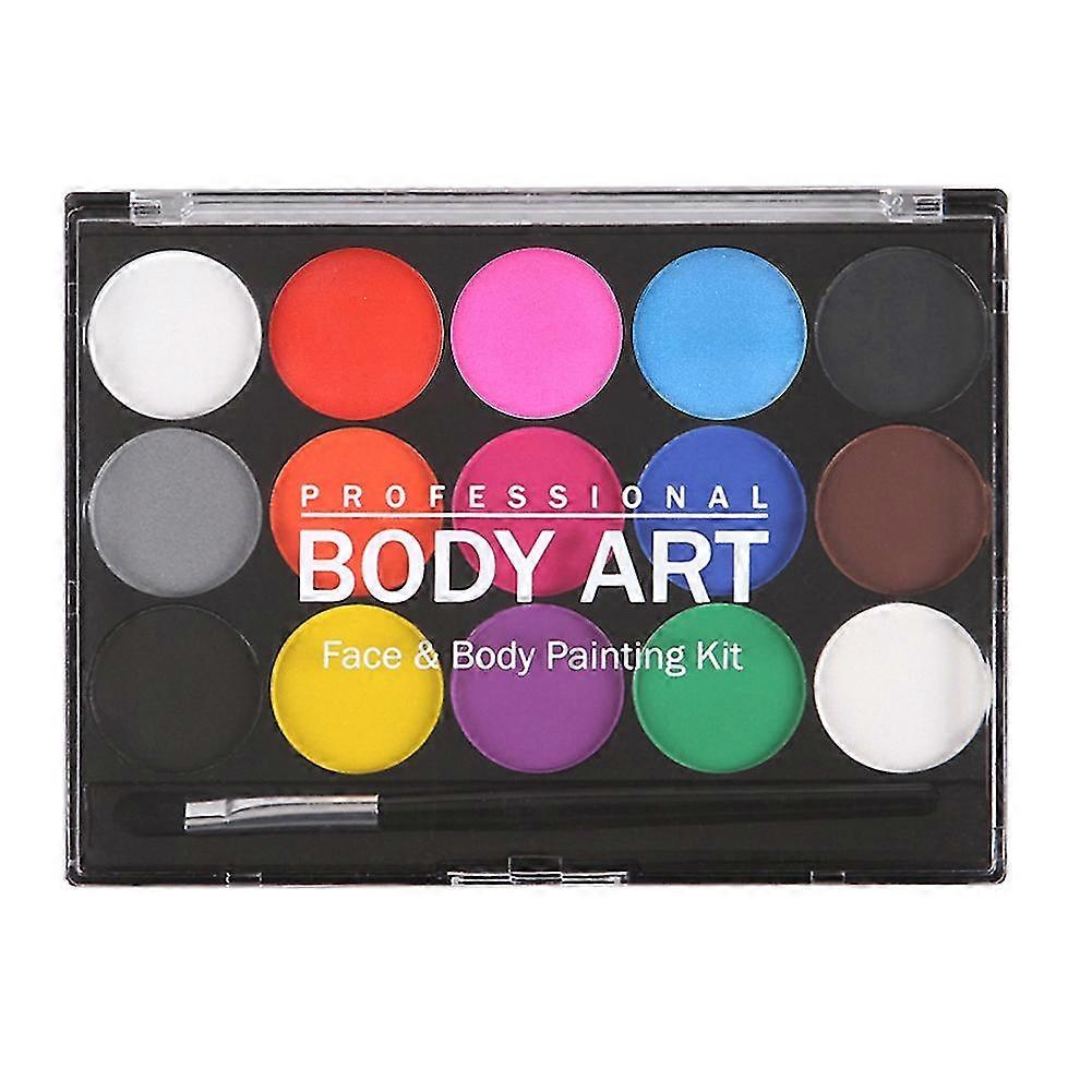 15 Colors Non-Toxic Water Based Paint Face Body Painting Makeup Set