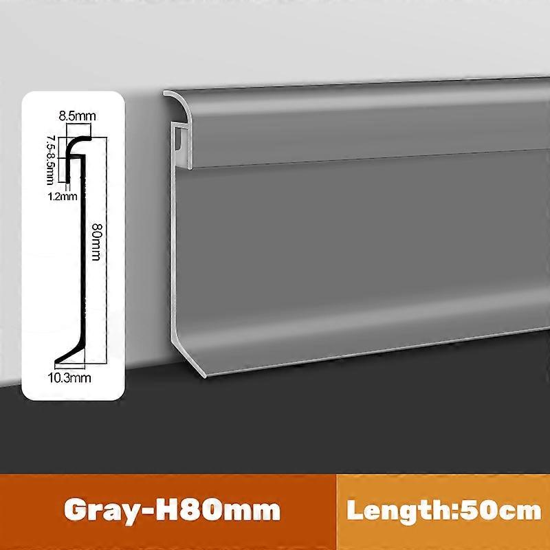 H80mm سطح الخيالة LED التفاف الخط الألومنيوم الشخصي الجدار تقليم صب المجلس الخلفية قناة درج الزاوية بار قطاع الضوء
