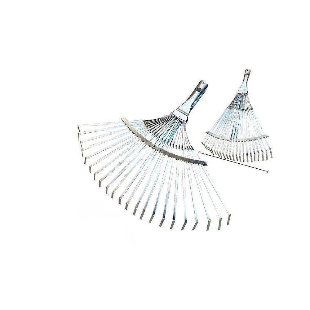 22 Tooth Galvanized Flat Wire Telescopic Lawn Rake