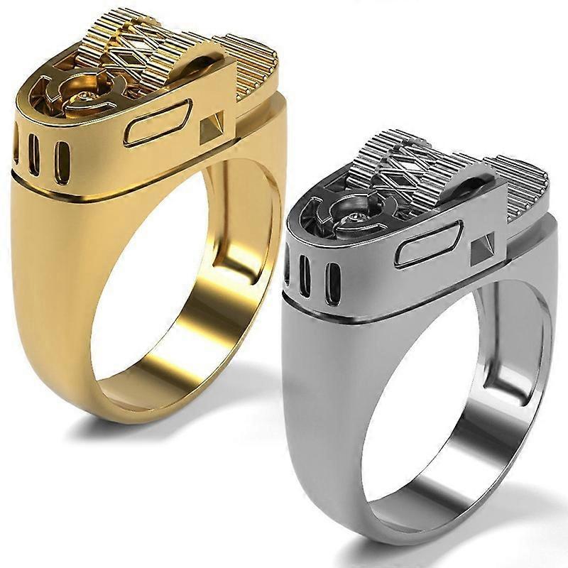 Afaceri Bărbați Modă Aur 18K / 925 Argint Sterling Brichetă Inel Verighetă Logodnă Iubit Petrecere Casual Accesorii Ziua Tatălui Ziua Tatălui Ziua Natală Chri