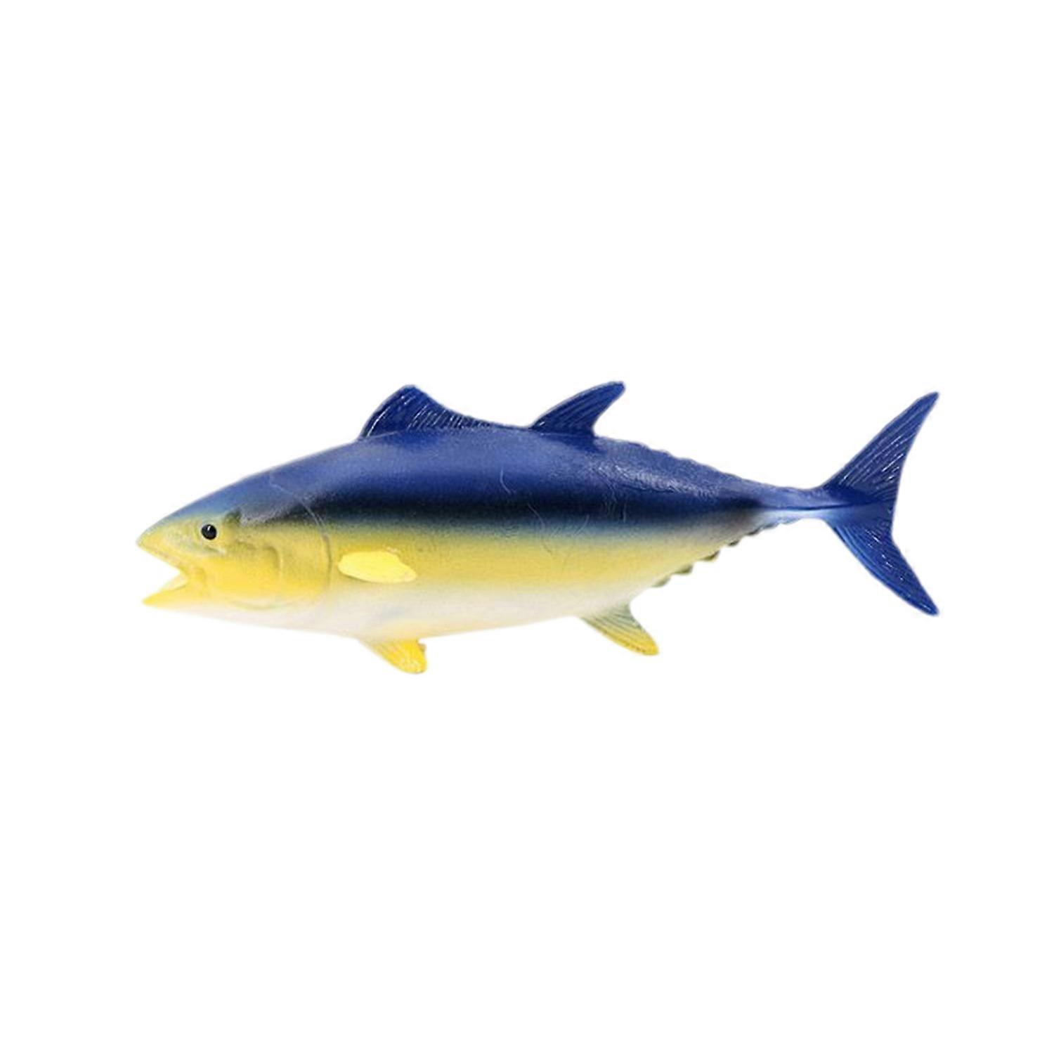Bluefin Tuna Figure Realistic Shape Solid Model Educational Toy Simulation Marine Life Fish Figures