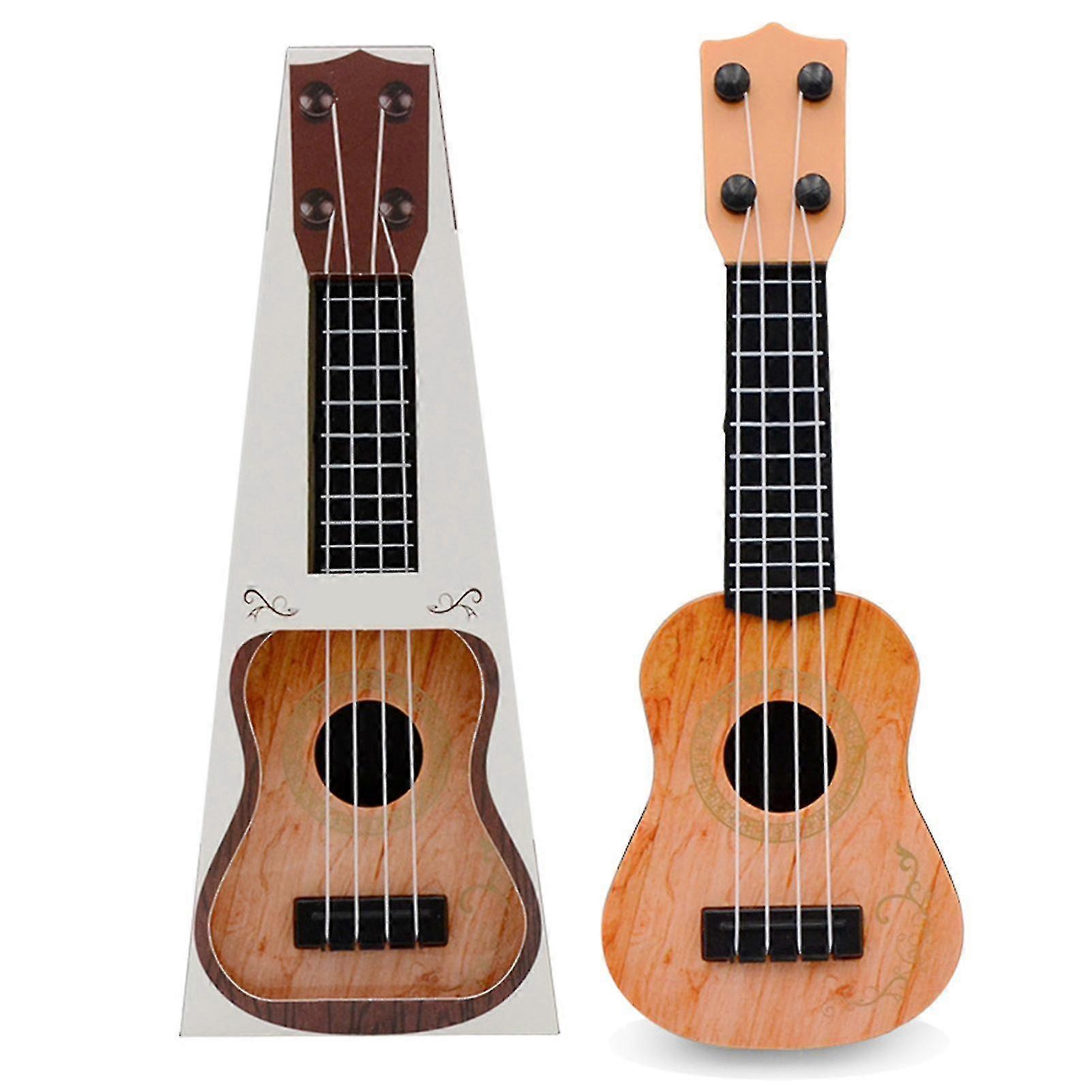 Mini Barn Simulering Träkorn Ukelele Klassisk Gitarr Leksaker Musikinstrument