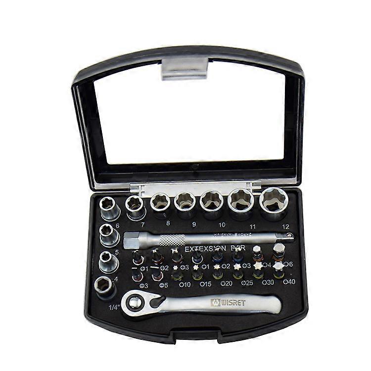 nice 28pcs Mini Precision Ratchet Wrench Combination Set, Sleeve Batch Head Combo Extension Bar