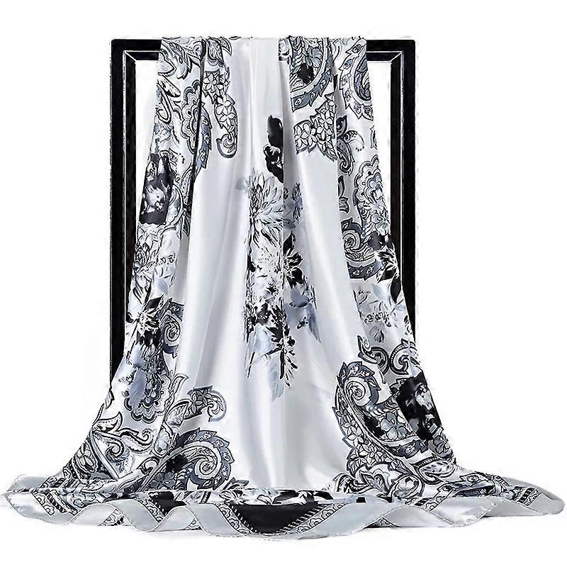 وشاح منديل فاخر | باندانا الحرير الفاخر | شال حرير مطبوع | منديل الحرير - 2023