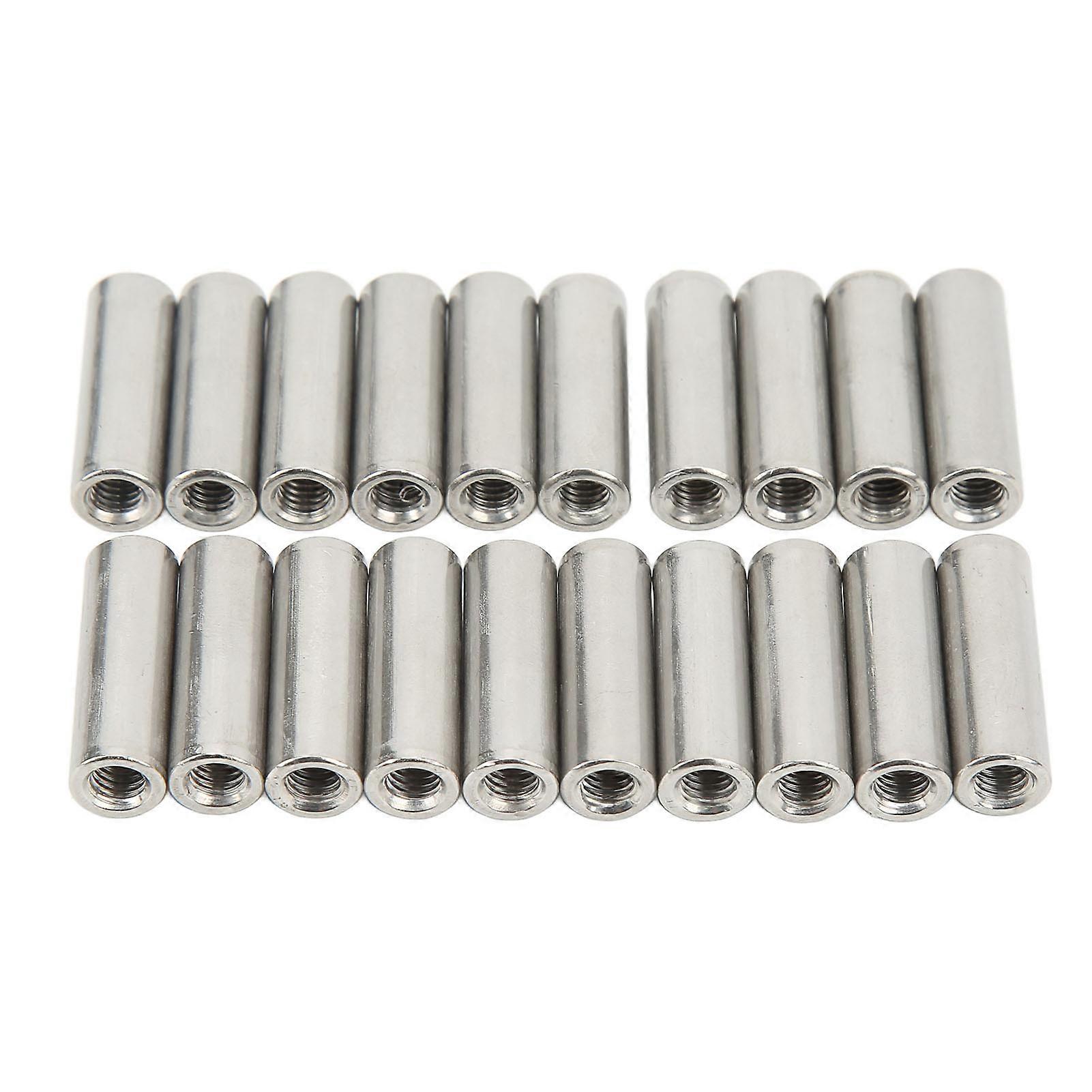20-Pack M6 Female Thread Coupling Nuts - 304 Stainless Steel Maintenance Kit