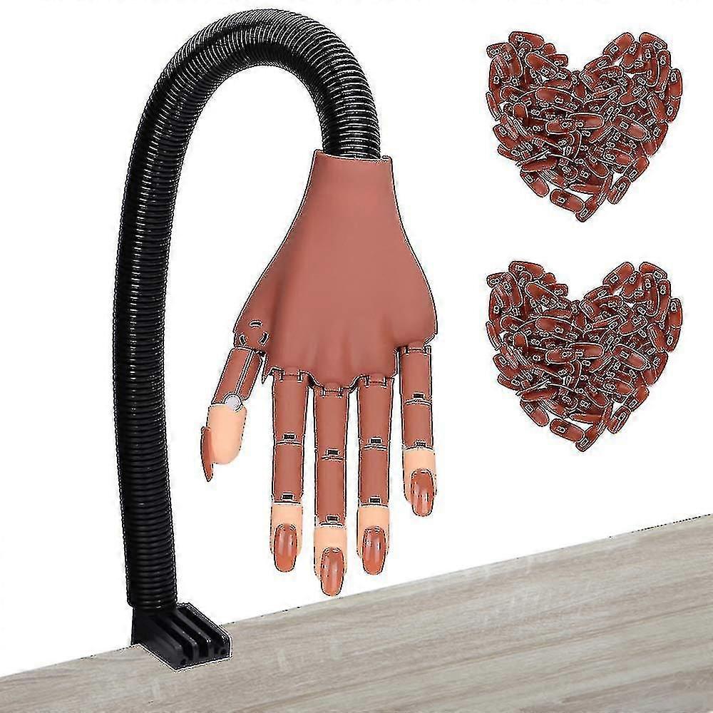 Movable Joint Manicure Practice Prosthetic Hand Bendable Manicure